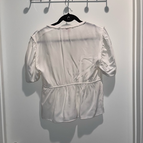White Sheer Blouse - Picture 11 of 14